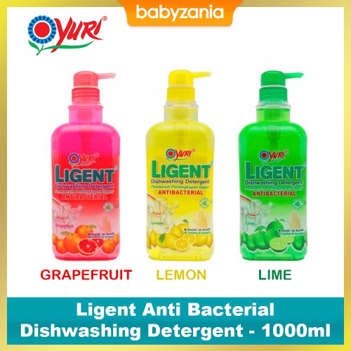 Yuri Ligent Dishwashing Detergent Pembersih Perlengkapan Dapur 1000ml - Tersedia Pilihan Rasa