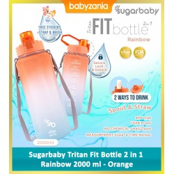 Sugar Baby Tritan Fit Bottle 2 in 1 Rainbow Botol...