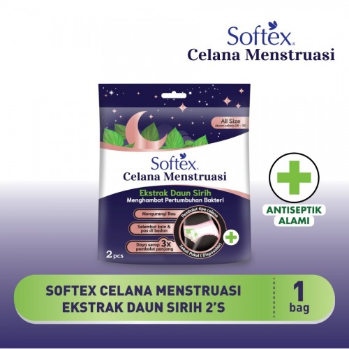 Softex Celana Menstruasi Daun Sirih 2s