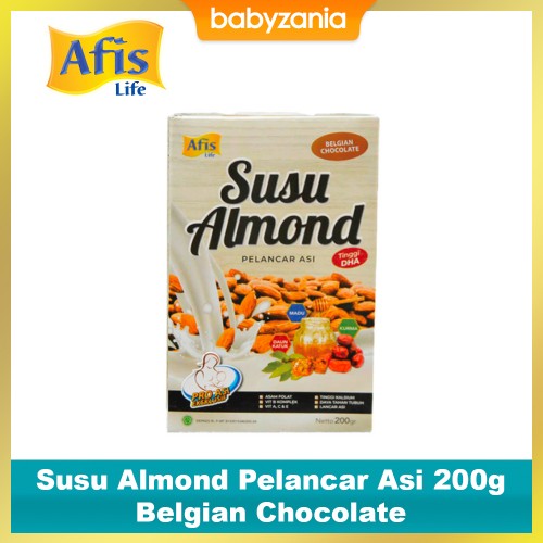Afis Life Susu Almond Pelancar Asi 200gr - Belgian Chocolate