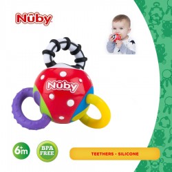 Nuby Twista Ball Teether & Rattle Bayi Mainan...