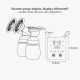 Boboduck Double Electric Breast Pump Dual Pompa ASI - 9 Level