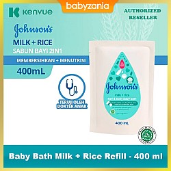 Johnsons Baby Bath Milk and Rice Refill Sabun...