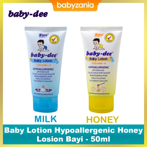 Baby Dee Baby Lotion Hypoallergenic Honey Losion Bayi - 50 ml