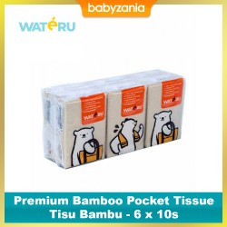 Wateru Natural Premium Bamboo Pocket Tissue /...
