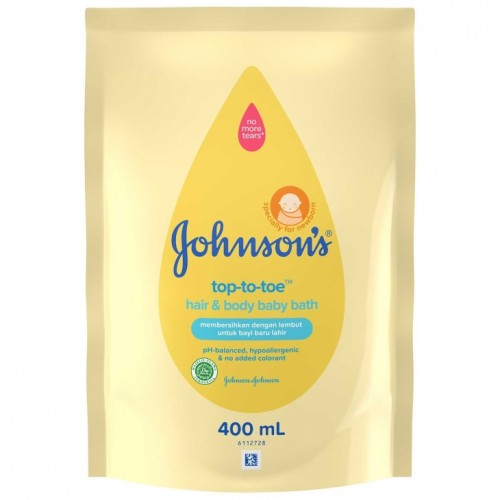 Johnsons Baby Bath Hair and Body 2in1 Top To Toe Wash Reffil - 400ml