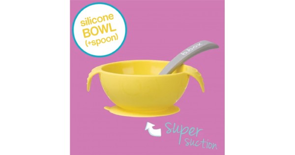 Jual Murah Bbox Silicone First Feeding Set Bowl Spoon 