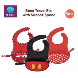 BboxTravel Bib & Silicone Spoon - Mickey /...