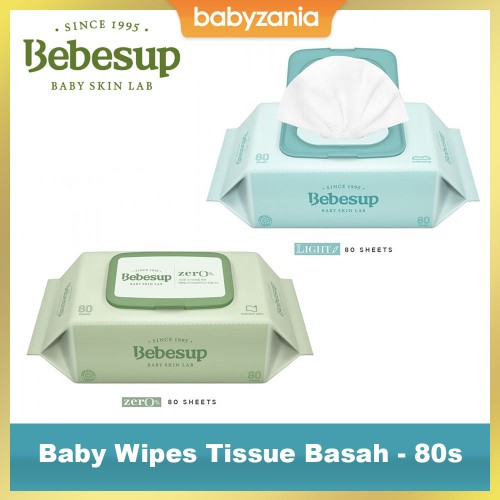 Bebesup Light Baby Wipes Tissue Basah - 80 Sheets