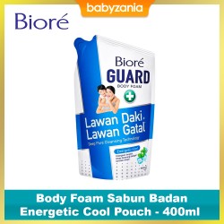 Biore Body Foam Sabun Badan Energetic Cool Pouch...