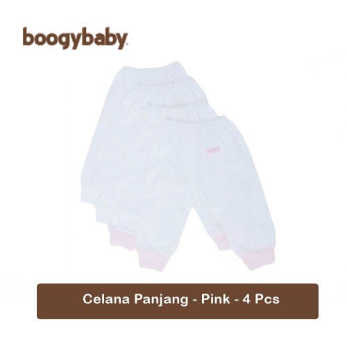 Boogy Baby Trousers Basic Pink - 4 pack