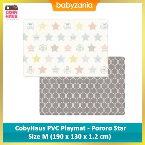 CobyHaus PVC Playmat Size M (190x130x1.2cm) - Pororo Star