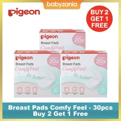Pigeon Breast Pad Comfy Feel Penyerap ASI 30 Pcs...