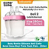 Comotomo Baby Bottle Silicone Anti-Colic Twin Pack Pink - 250ml