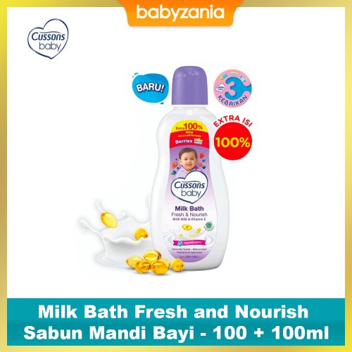 Cussons Baby Milk Bath Fresh and Nourish - 100+100 ml