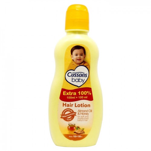 Cussons Baby Hair Lotion Almond Oil & Honey - 100+100 ml