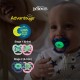 Dr Brown's Advantage Pacifier Glow in the Dark Stage 2 - 2 Pack