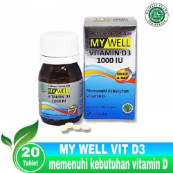 Mywell Vitamin D3 1000 IU untuk Daya Tahan Tubuh...