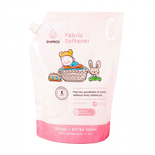 Pureco Fabric Softener Pelembut Pakaian Bayi Refill - 1450 ml