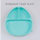 Monee Dinosaur Silicone Suction Food Plate - Blue