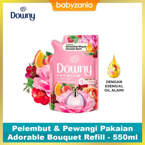 Downy Pelembut & Pewangi Pakaian Adorable Bouquet Refill - 550ml