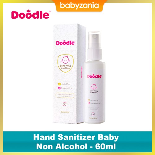 Doodle Hand Sanitizer Baby Non Alcohol - 60 ml