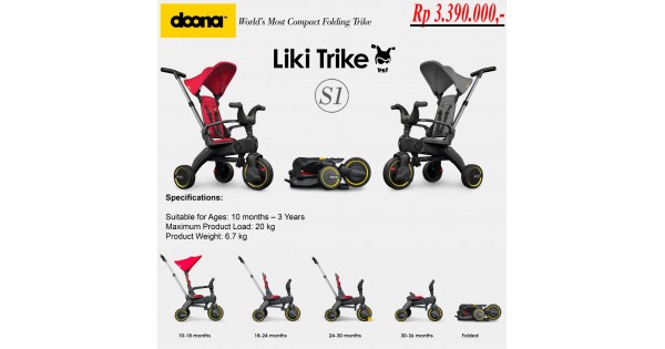 Folded Tricycle Sepeda Anak Roda Tiga 