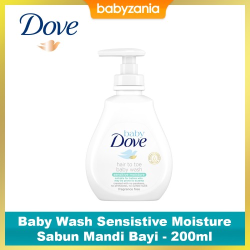 Baby Dove Hair To Toe Baby Wash Sensistive Moisture Sabun Mandi Bayi -200 ml