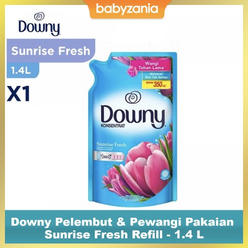 Downy Pelembut & Pewangi Pakaian Sunrise Fresh Refill - 1.5 L