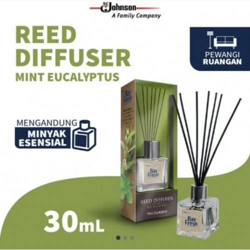 Bayfresh Reed Diffuser Device Pengharum Ruangan - Mint Eucalyptus
