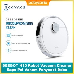 Ecovacs DEEBOT N10 Robot Vacuum Cleaner Sapu Pel...