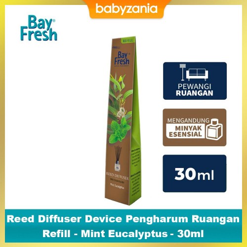 Bayfresh Reed Diffuser Device Pengharum Ruangan Refill - Mint Eucaliptus