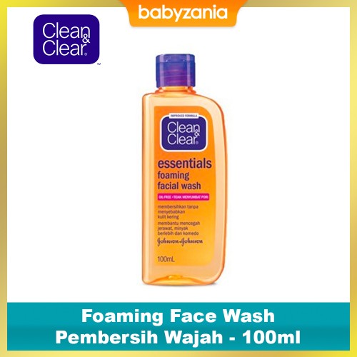 Clean & Clear Foaming Face Wash Pembersih Wajah - 100 ml