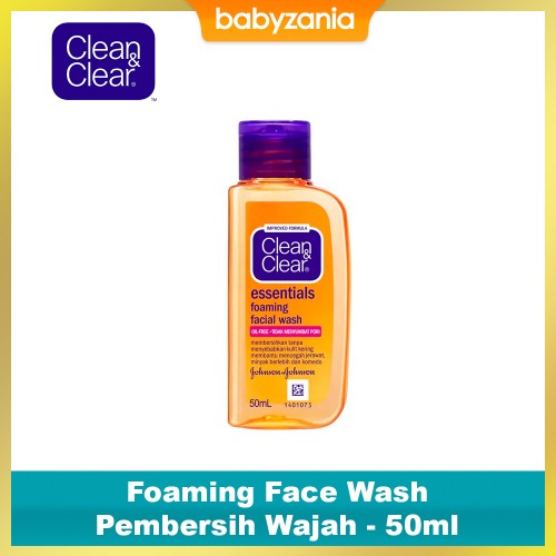 Clean & Clear Foaming Face Wash Pembersih Wajah - 50 ml