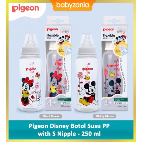 Pigeon Disney Botol Susu PP Clear Streamline 250 ml - Mickey / Minnie