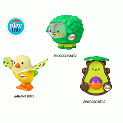 Fisher Price Rattle Toy Food Animals Mainan Anak 1 Pcs