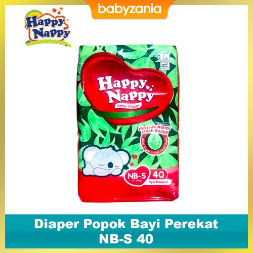 Happy Nappy Diaper Popok Bayi Perekat - S 40