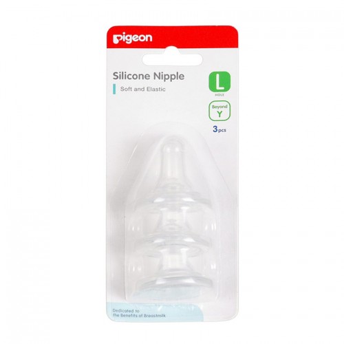 Pigeon Silicone Nipple L - 3 pc