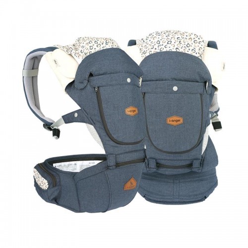 i-Angel 4 in 1 Miracle Hipseat + Baby Carrier - Melange Navy