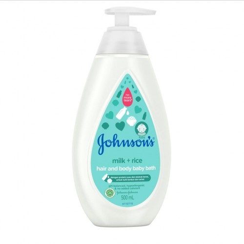 Johnsons Baby Bath Hair and Body 2in1 Milk and Rice - 500ml
