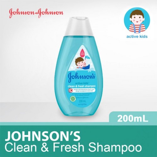 Johnsons Baby Shampoo dan Conditioner Active Kids Clean and Fresh - 200ml
