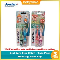 Jordan Oral Care Soft Sikat Gigi Anak Step 2 Twin...
