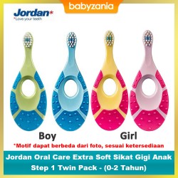 Jordan Oral Care Extra Soft Sikat Gigi Anak Step...