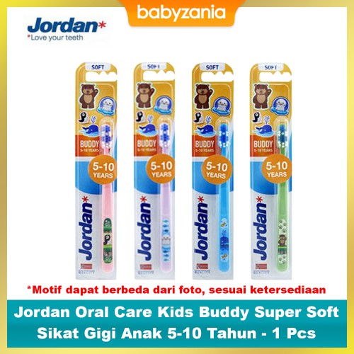 Jordan Oral Care Kids Buddy Super Soft Sikat Gigi 5-10 Tahun
