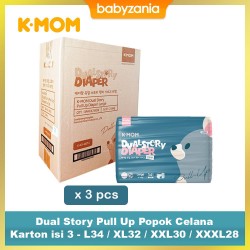 K-MOM Diaper Pants Popok Celana - Karton Isi 3 -...