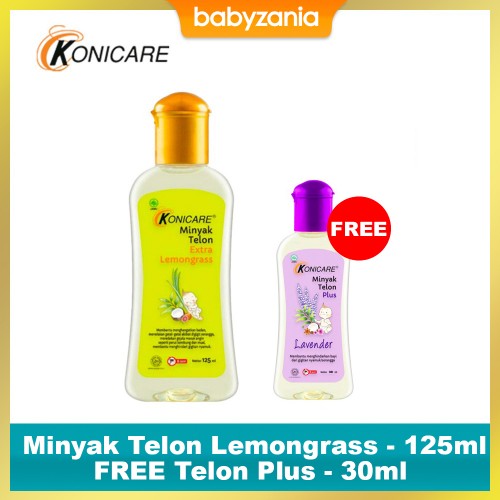 Konicare Minyak Telon Extra Lemongrass Sereh Anti Nyamuk - 125 ml FREE 30 ml