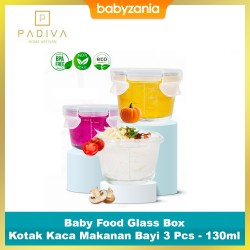 Padiva Baby Food Glass Box Wadah Kotak Kaca...