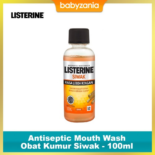 Listerine Antiseptic Mouth Wash Obat Kumur Siwak - 100ml