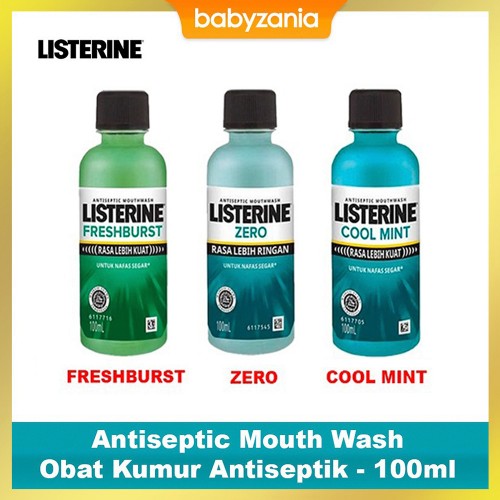 Listerine Cool Mint Antiseptic Mouth Wash Obat Kumur Antiseptik - 100ml