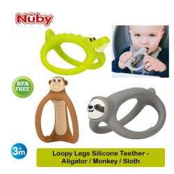 Nuby Loopy Legs Teether Mainan Gigitan Bayi...